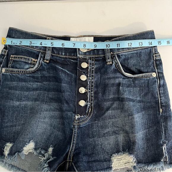 Current/Elliott Ultra High Waist Button Fly Belloc Jean Shorts 27 EUC - Picture 9 of 11